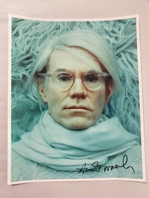 Andy Warhol autographed original photograph