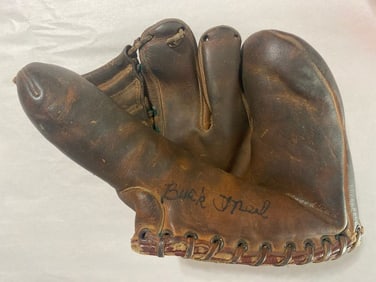 Buck O’Neil Autographed Antique Three Finger Spalding baseball glove