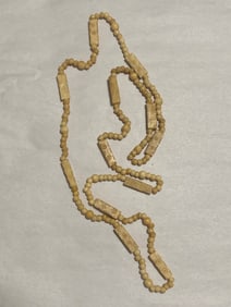Antique Bone African Trade Bead Necklace