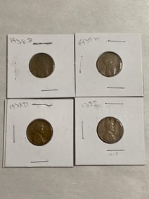 1938 Lincoln Wheat Penny Lot (4)
