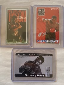 Mike Tyson 1980's Japanese Calling Card Lot