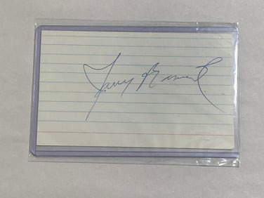 Jerry Manuel NY Mets Manager Signed Index Card PSA