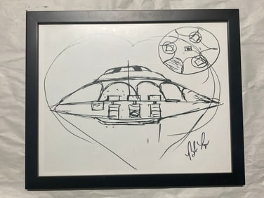 Bob Lazar UFO Spaceship Drawing