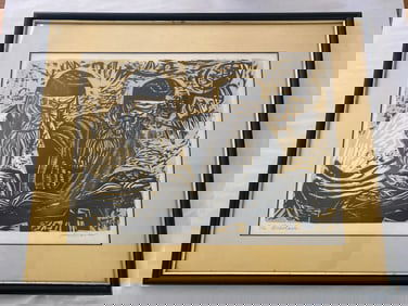 Original Irving Amen The Jewish Scholars pencil signed lithograph