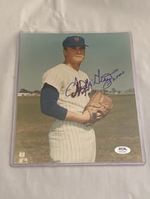 Tug McGraw Autographed Photo PSA/DNA