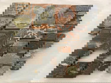 Vintage US Automobile Cars Letterhead Printing Press Stamps (36)