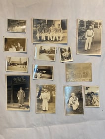 WW2 Japanese Military Ranking Officer Infirmary Photo Lot (13)