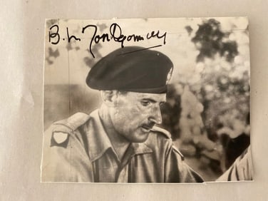 Bernard Law Montgomery WW2 British Field General Autogrpahed Photo