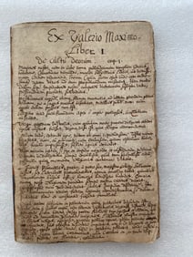 The Cultivation of the Gods  17th Century Handwritten Latin Manuscript (100 pages)