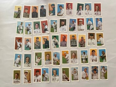1912 T-206 Reprint Tobacco Card Lot (50 Cards)