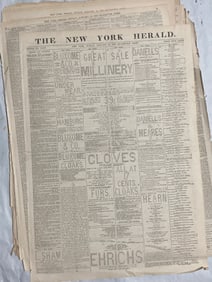 1879 New York Herald Newspaper Lot (7)