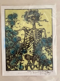 Stanley Mouse Hand Painted Original LSD Blotter Art COA