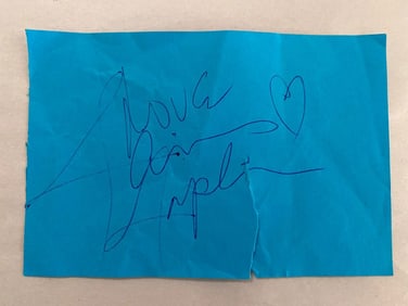 Janis Joplin American Singer Autograph COA