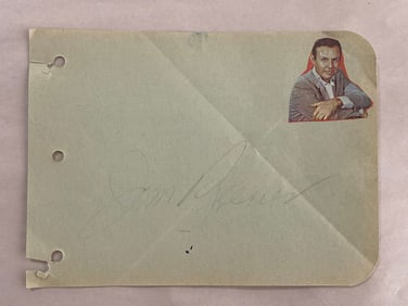 Jim Reeves American Country Singer Autograph