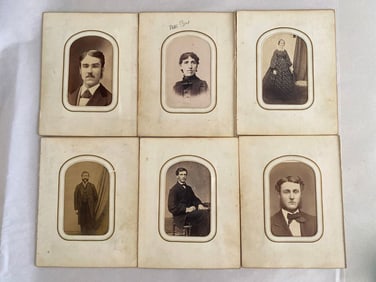 19th Century Cabinet Card Photograph Lot (6)