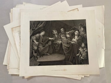 19th Century Renaissance Art Etching Lot (20)