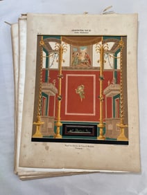 19st Century Architectural Chromolithograph Lot (20)