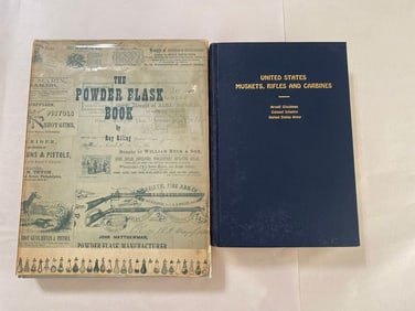 United States Muskets, Carbines, and Rifles and the Powder Flask Book 1st Edition Gun Book Lot