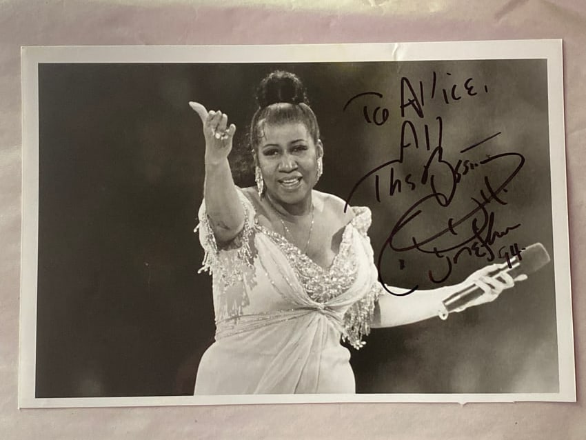 Aretha Franklin Autographed Photo (1 of 1)