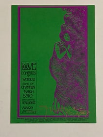 Stanley Mouse Autographed Signed Avalon Ballroom Postcard 1st Printing
