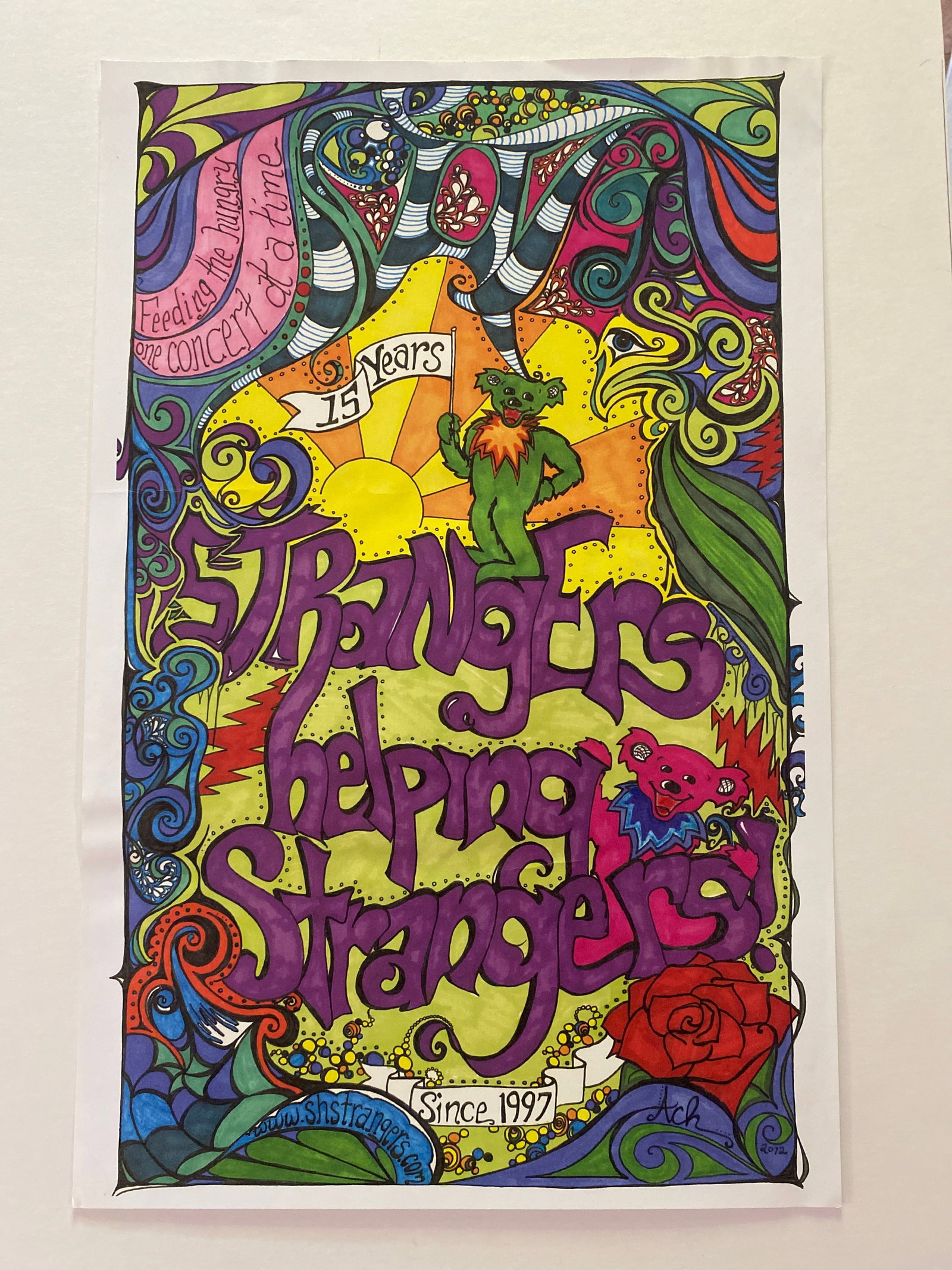 2012 Strangers Helping Strangers Grateful Dead Charity Poster (1 of 2)