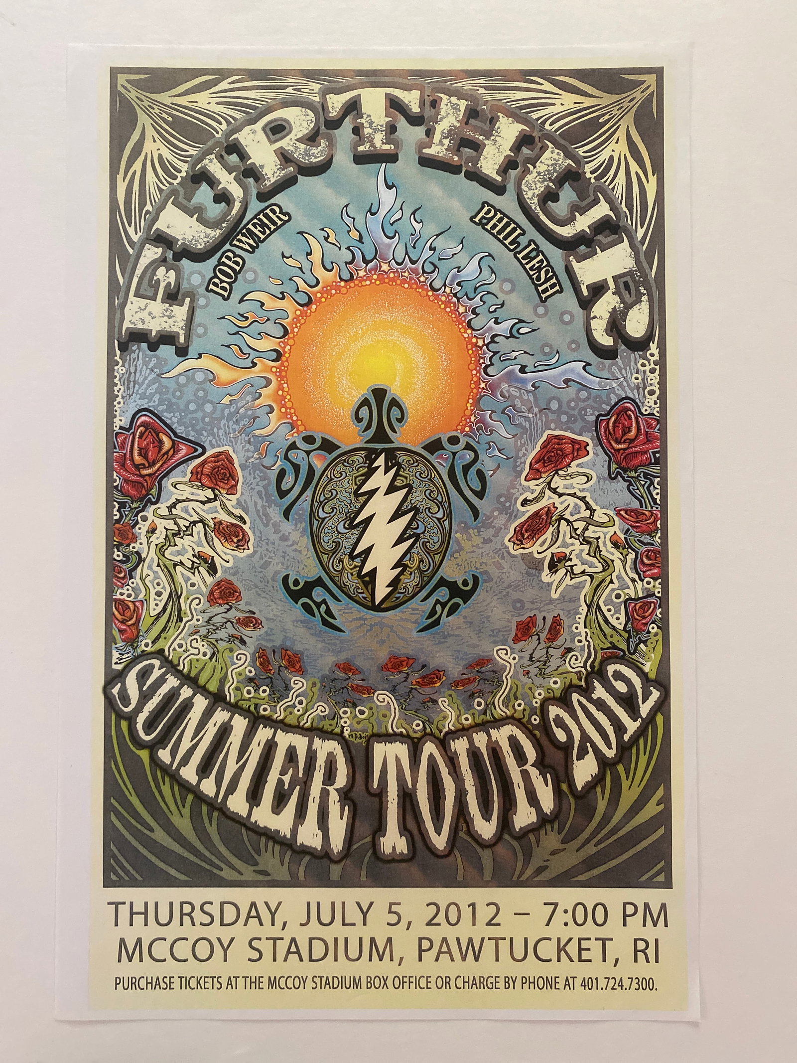 Bob Weir Phil Lesh Grateful Dead Further Concert Poster 1st Printing (1 of 1)