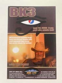 Bill Kreutzman Grateful Dead Drummer BK3 Concert Poster