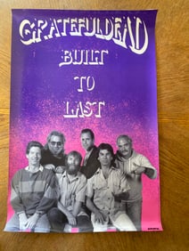 Bob Weir Signed 1989 Built to Last Promotional Poster