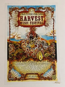 Bill Kreutzman Yonder Mountain String Band Harvest Festival Concert Poster 1st Printing