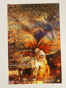 Melvin Seals Signed Jerry Garcia Band 2010 Tour Poster
