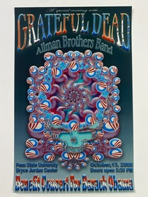 Grateful Dead & Allman Brothers Obama Benefit Concert Poster Signed 1st Printing