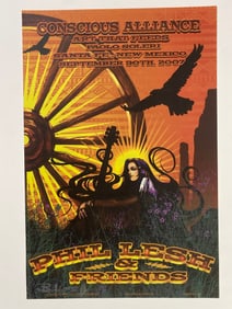 Phil Lesh & Friends R. Biffle Signed Conscious Alliance 2007 Concert Poster