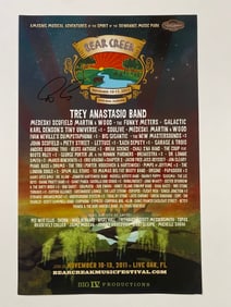 Trey Anastasio Signed Gathering of The Vibes Concert Poster