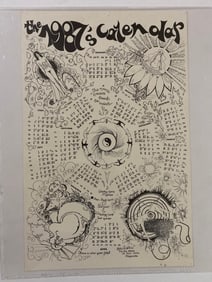 Grateful Dead 1987 Fan Art Calander