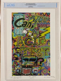 Grateful Dead Can You Pass The Acid Test Norman Hartweg 2012 Poster signed