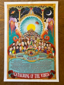 Wavy Gravy Signed 2011 Gathering of The Vibes Concert Poster