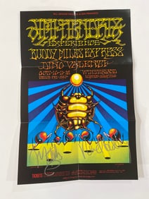 Mitch Mitchell Noel Redding Autographed Jimi Hendrix Poster