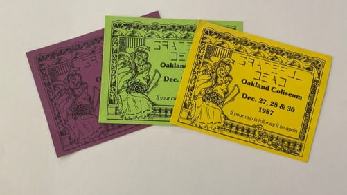 Grateful Dead 1987 Concert Fan Art Afterparty Passes (3)