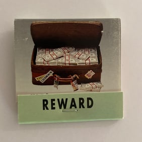Mir Aimal Kansi Wanted Matchbook from 9/11 Afghanistan War