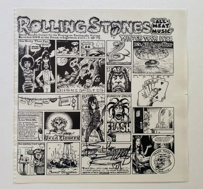 Keith Richards Signed Rolling Stones Poster (1 of 2)