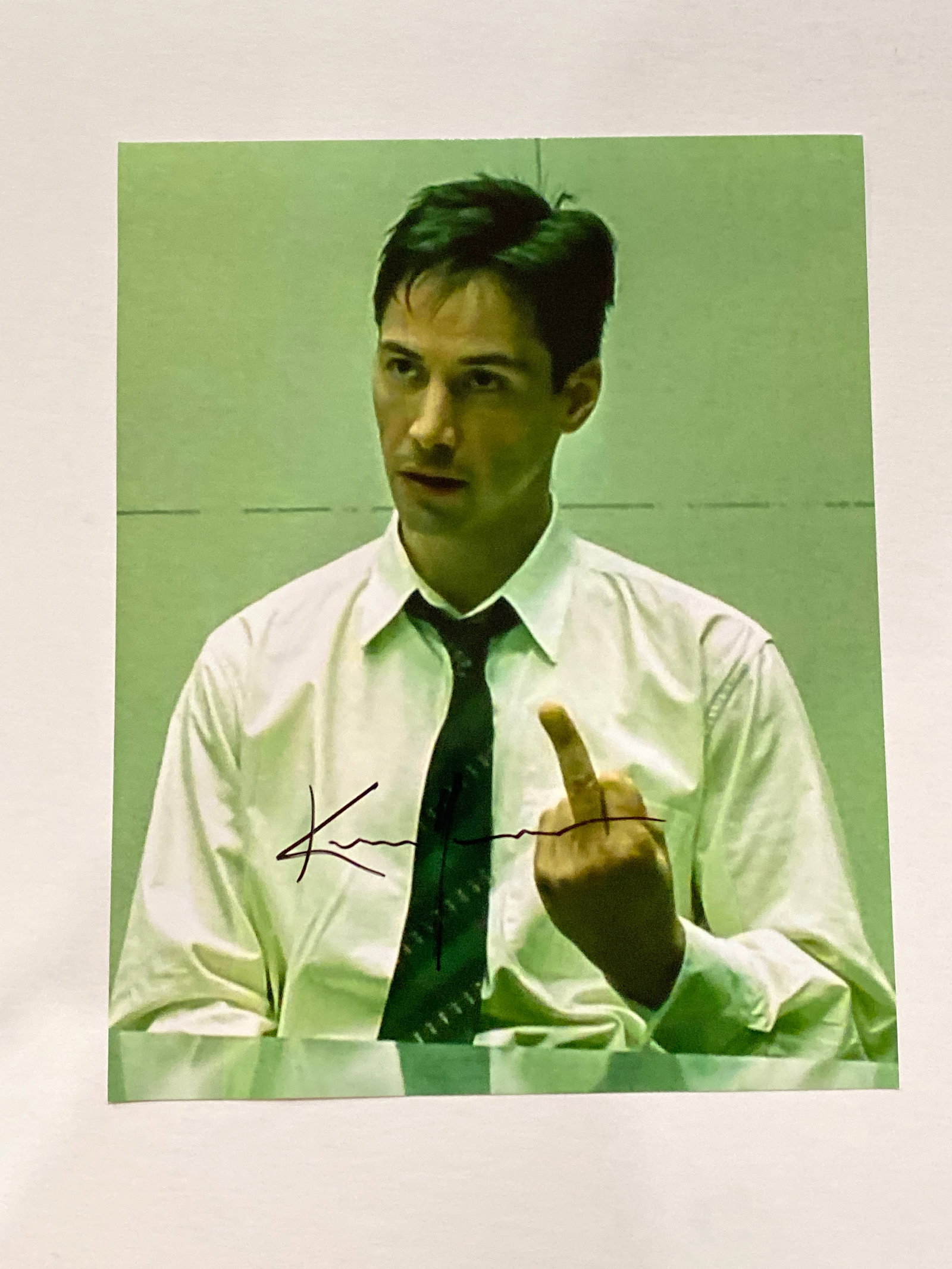 Keannu Reeves Signed The Matrix Movie Photo (1 of 2)