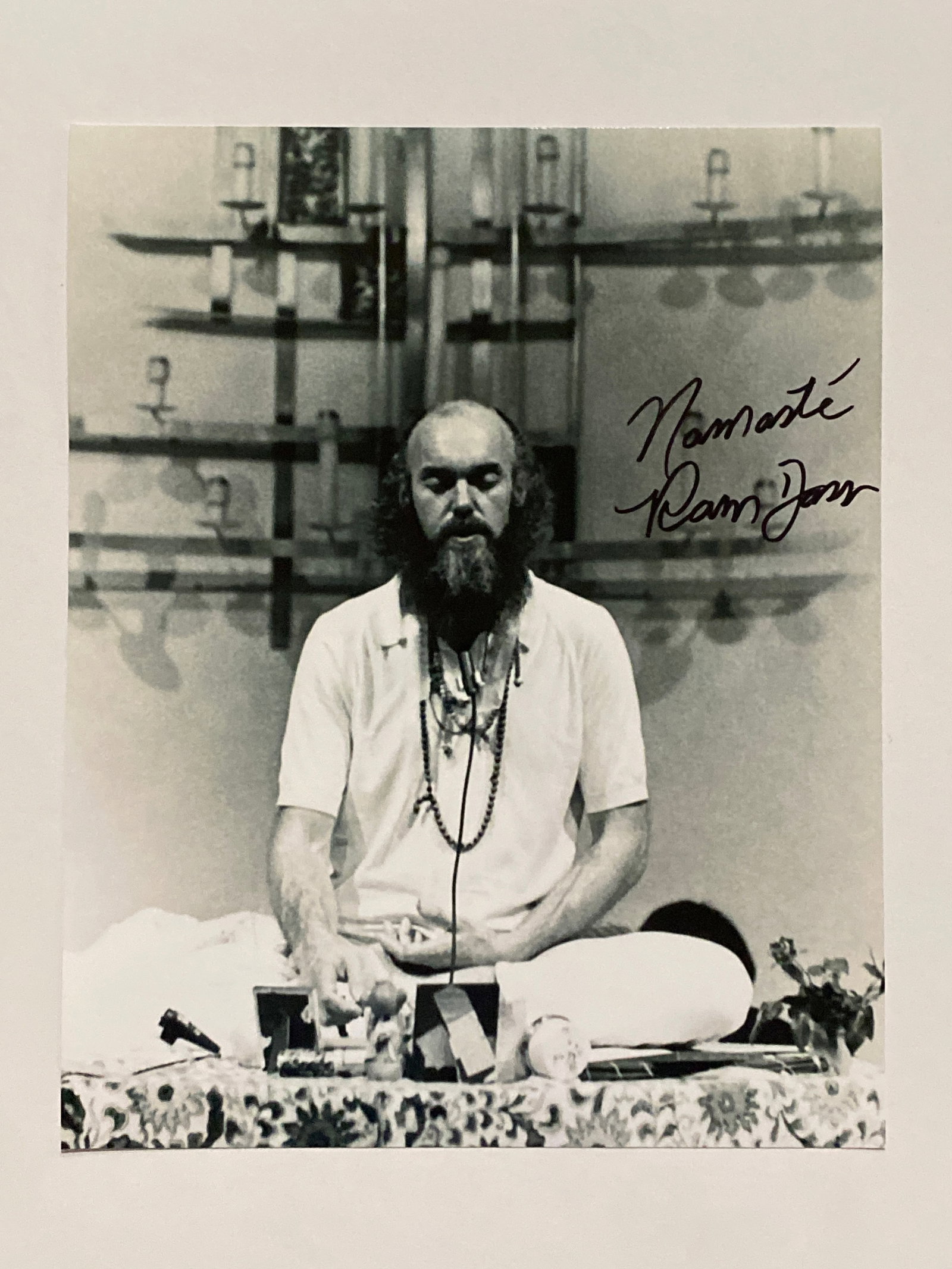 Ram Dass Autographed Photo (1 of 2)
