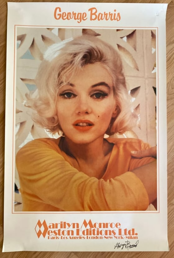 Marylin Monroe George Barris Exhibit Poster Signed (1 of 3)