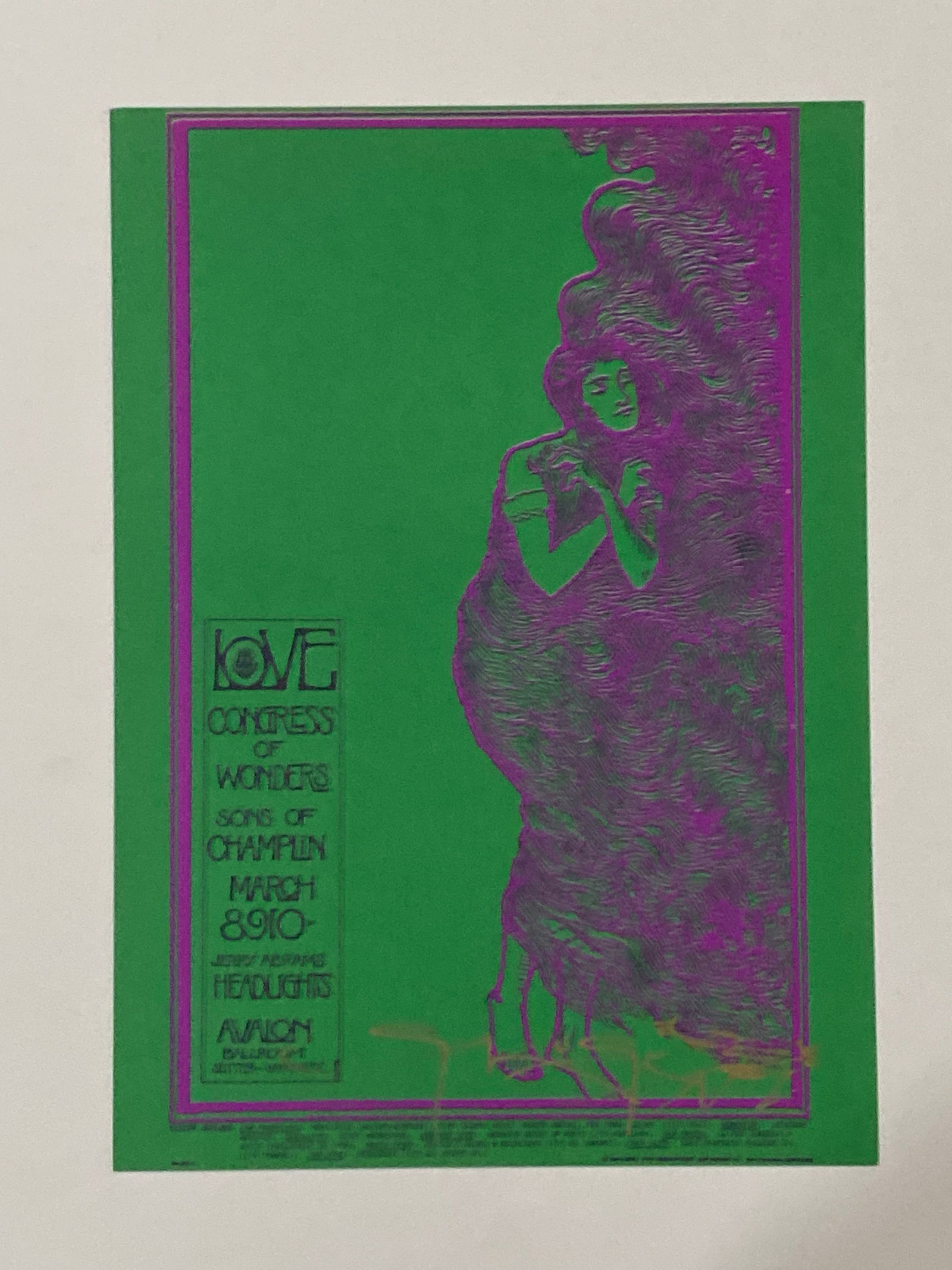 Stanley Mouse Autographed Avalon Ballroom Postcard