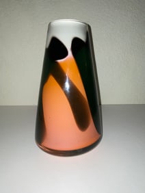 Early 20th Century Hand Blown Vase Signed