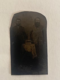 Civil War confederate soldiers tin type photo