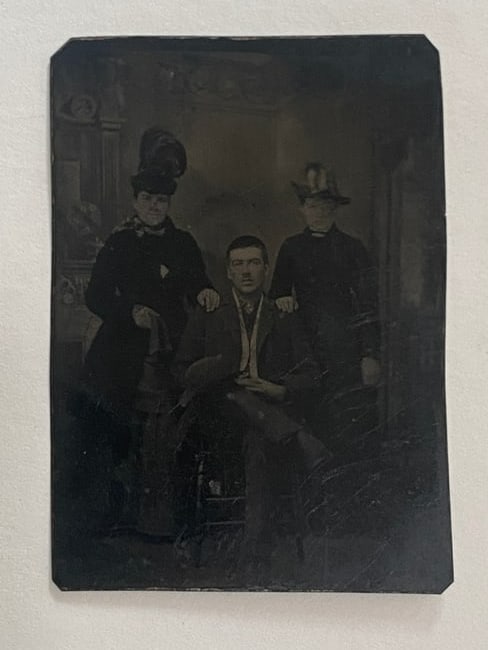 Civil War Confederate Soldier Tin Type Photograph (1 of 2)
