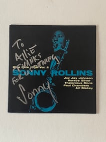 Sonny Rollins Autographed and Inscribed CD Cover