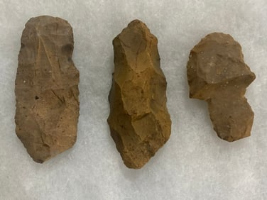 Ancient Native American Spear Tips (3)