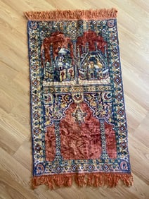 Antique Islam Muslim Prayer Rug